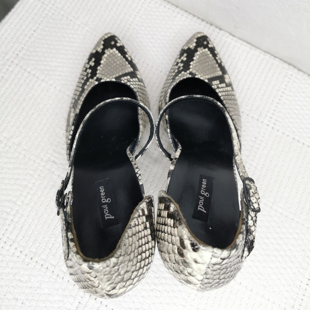 Paul Green "Valetta" Python Leather Pumps - image 4